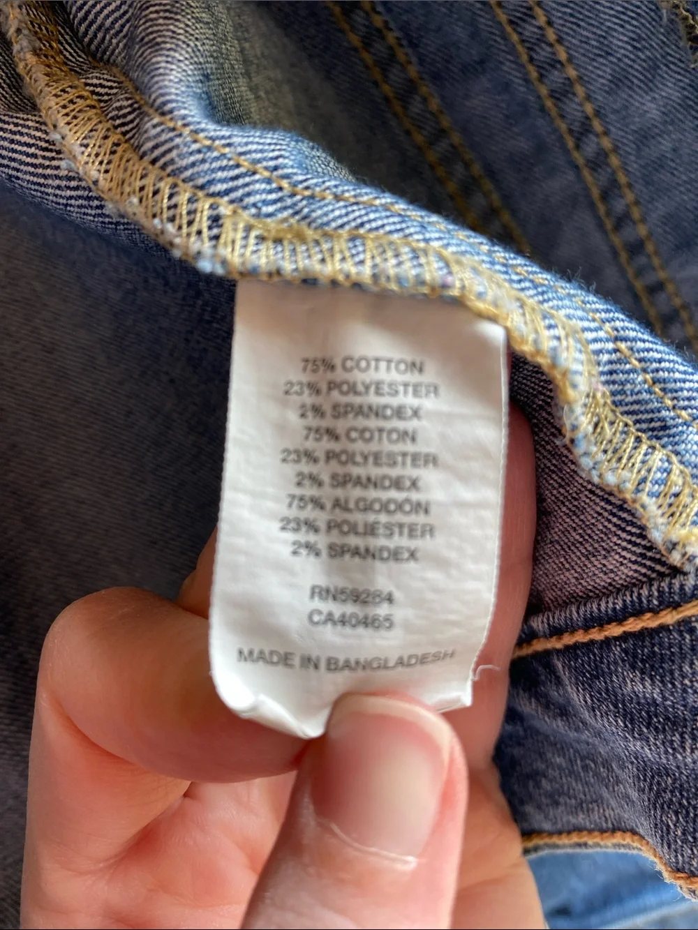 The Children's Place Blue Denim Jacket Size M 7/8
